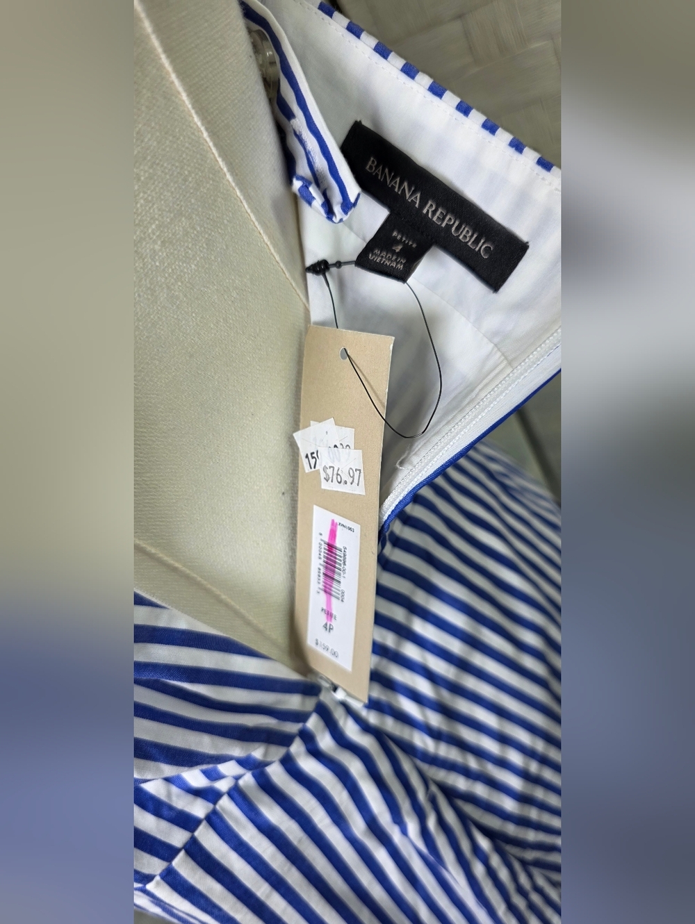 Banana Republic Blue and White Striped Maxi Dress - Picture 7 of 8